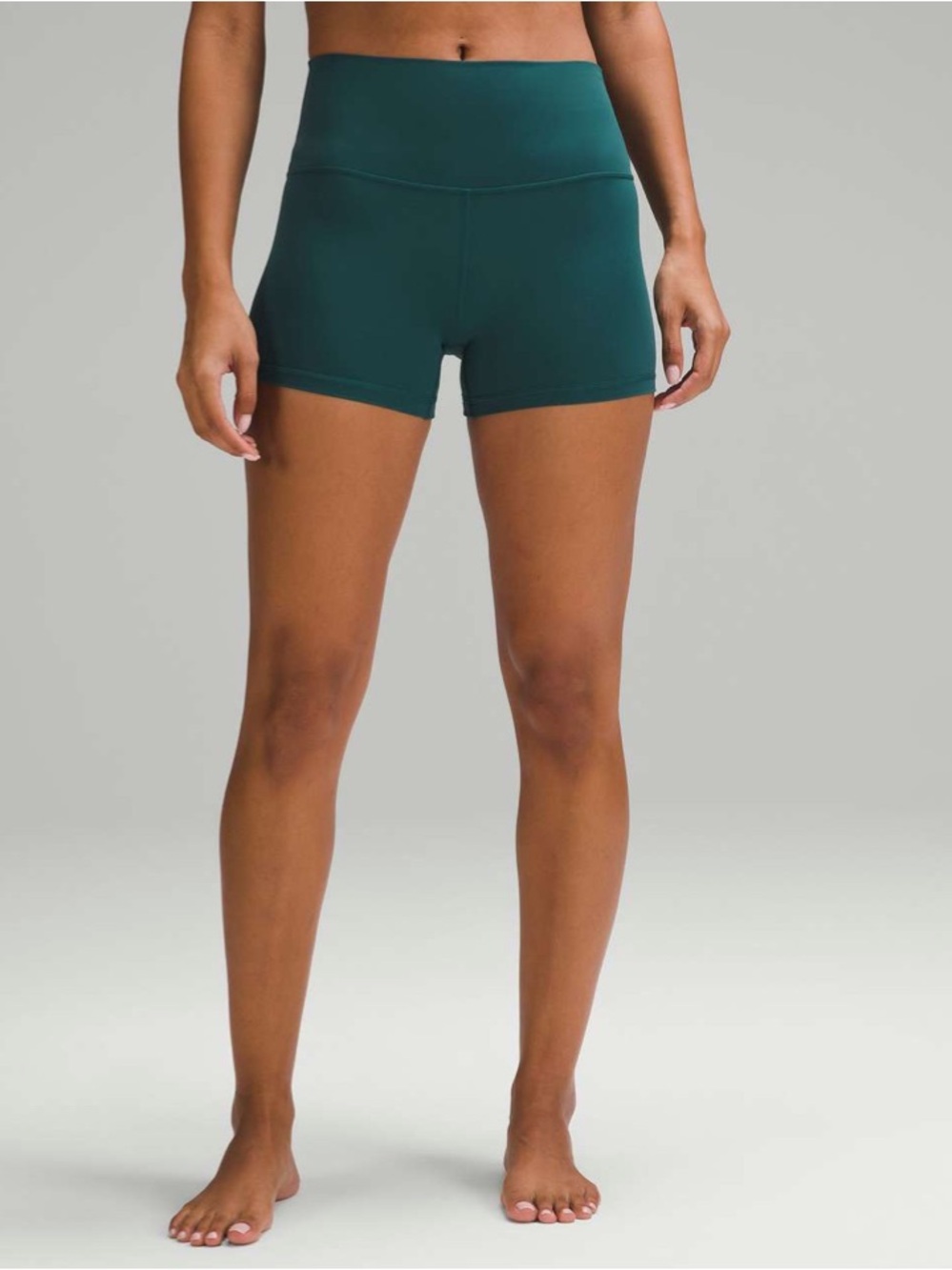 lululemon athletica Align High Rise Short 4" inseam size 4 Storm Teal like new - Picture 9 of 9